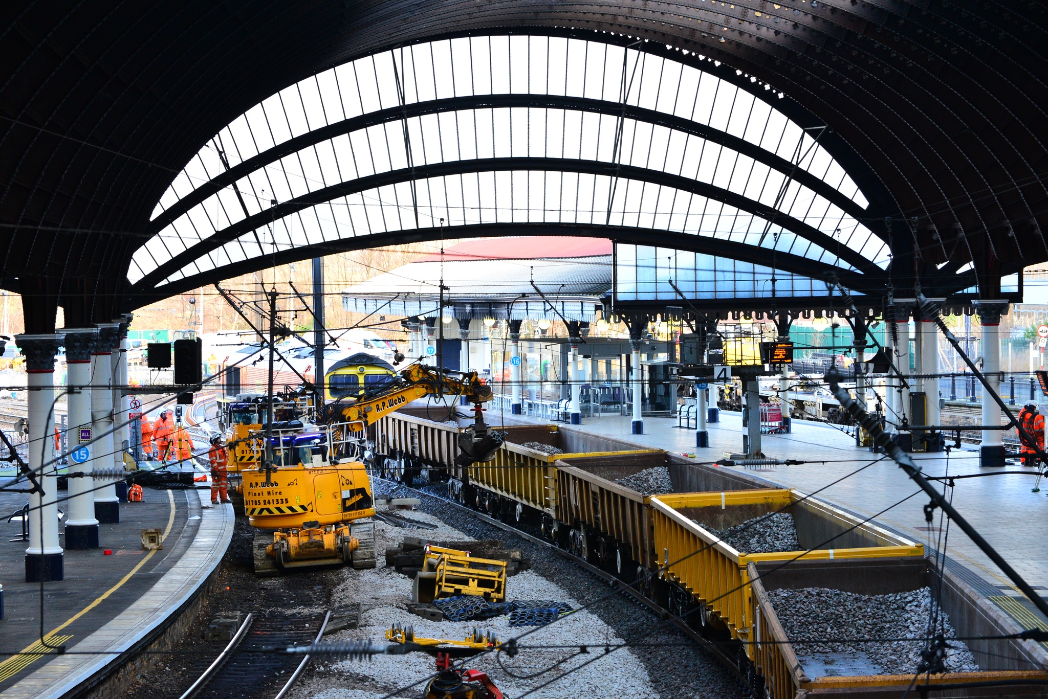 Updated with Video and Pics: Main line trains bypass York as Network Rail replaces track in the station
