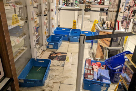 ‘Drainage problem’ sees foul water leaking onto the floor of York shop