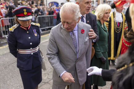 Man charged over egg throwing at the King in York