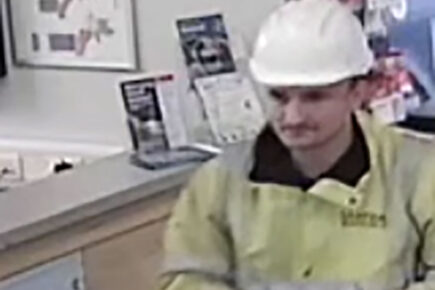 Man in hard hat and hi-vis sought after York post office theft