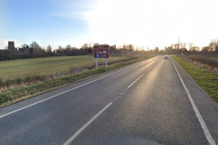 Man taken to hospital after car crashes into ditch