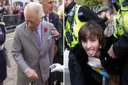 Man arrested over throwing eggs at the King denies charge in court
