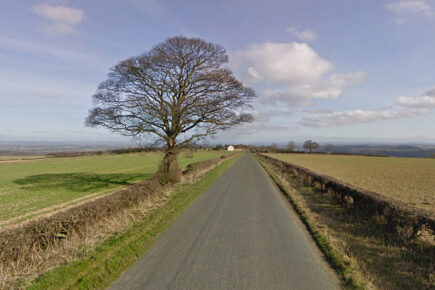 Driver cut free after car crashes into tree and ends up on its roof in Ampleforth
