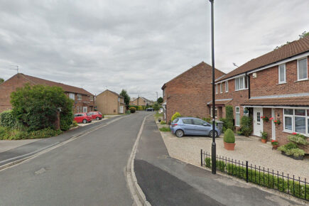 Police confront two teenagers on stolen moped in York
