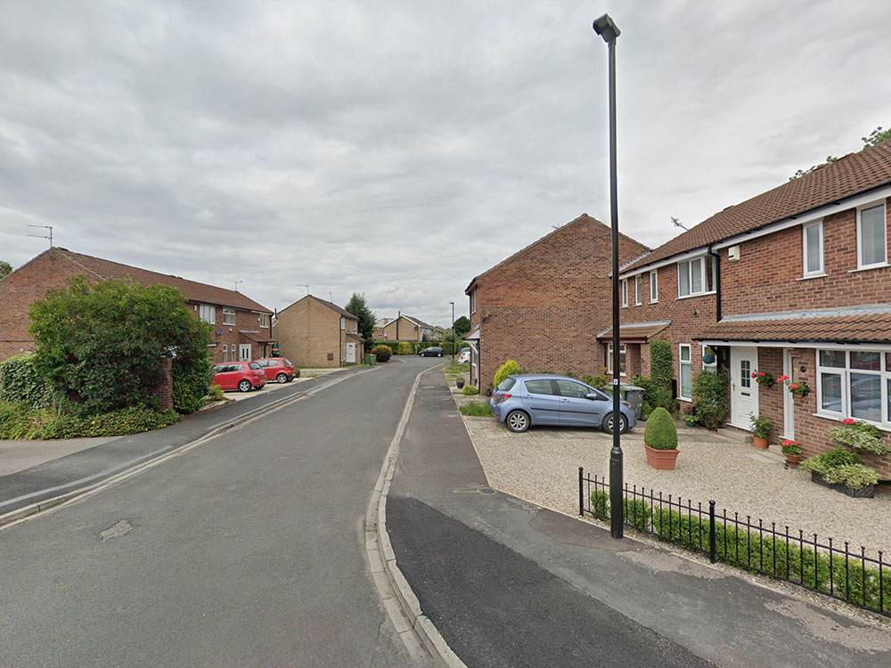 Police confront two teenagers on stolen moped in York