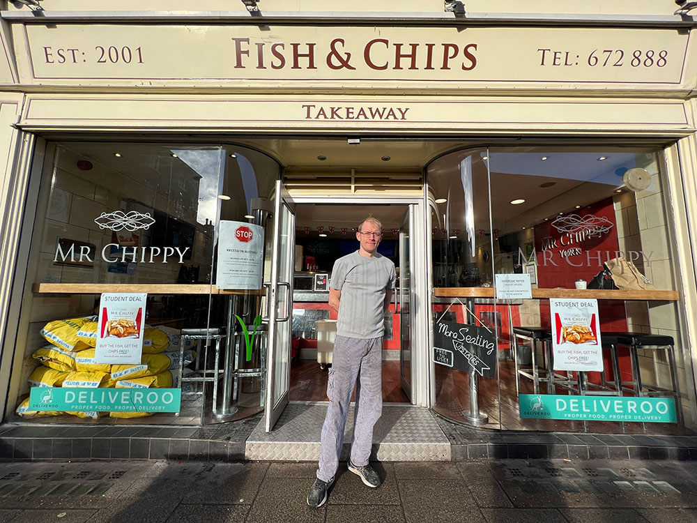 Fire-hit York chippy already open again – and offering free chips this weekend!
