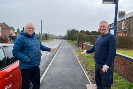 Unsafe route replaced by £25K footpath in York village
