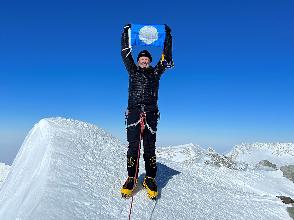 York’s Steve is on a new high – as he conquers Antarctic mountain