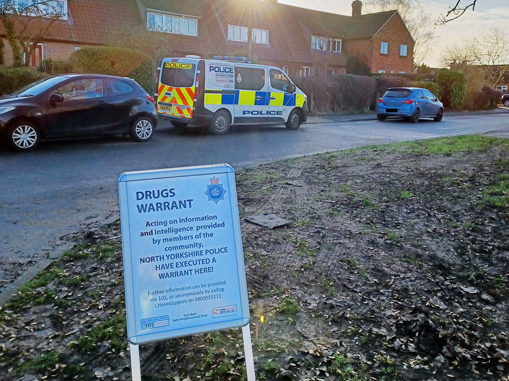 Four arrested after police drugs raid in York