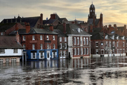 York river levels start to fall – but there’s now a weather warning for ice and possible snow