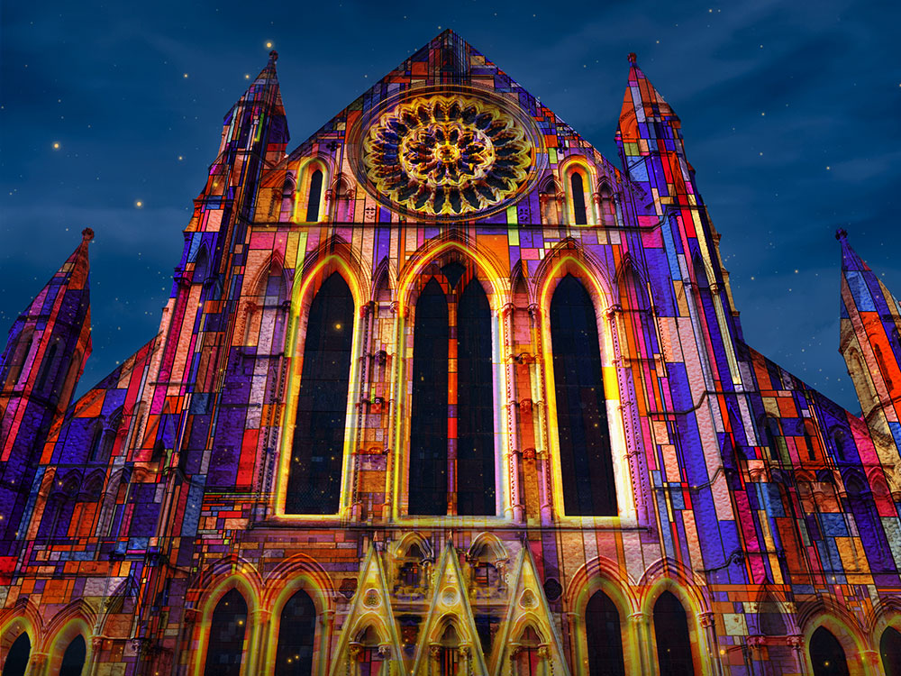 York Minster as you’ve never seen it! Dazzling light projection to animate ancient building