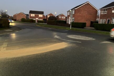 Cyclist skids off road and ends up in A&E after spillage on York road