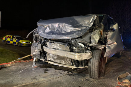 Two taken to hospital after North Yorkshire crash