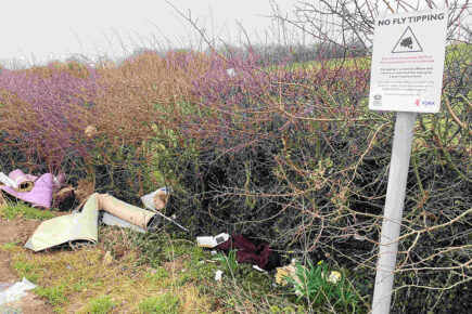 ‘Shocking’ amounts of rubbish dumped under ‘No Fly Tipping’ sign in York