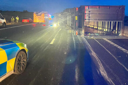 Updated: Lorries overturn and rail lines blocked as Storm Otto brings travel disruption to North Yorkshire
