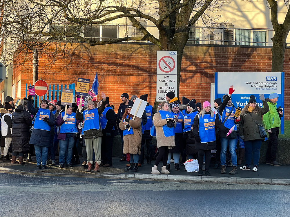 New NHS strike announced: Nurses from York Hospital A&E to join 48-hour walkout