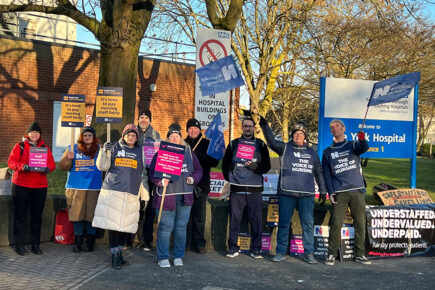 Striking York nurses berate ‘arrogant’ government and say: ‘We’re determined to stick it out’