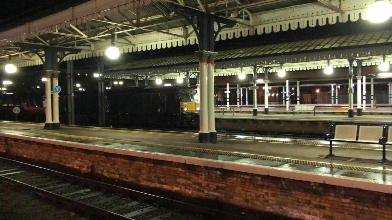 Watch: UK’s longest passenger train makes a rare appearance in York
