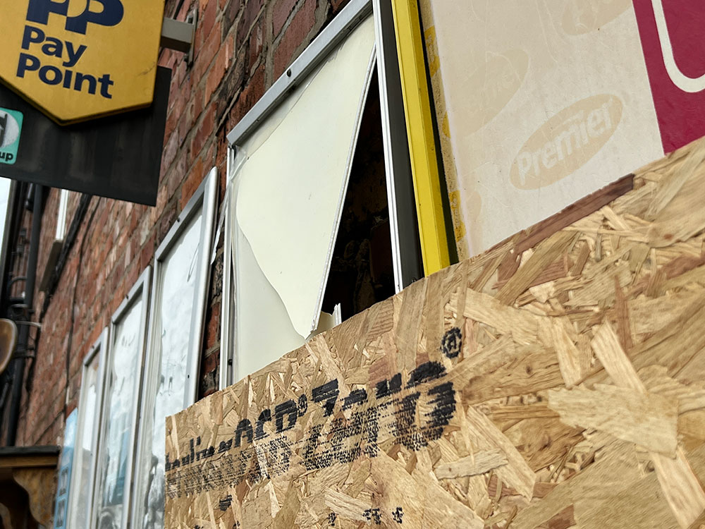 York shop hit by car boarded up as police reveal more details