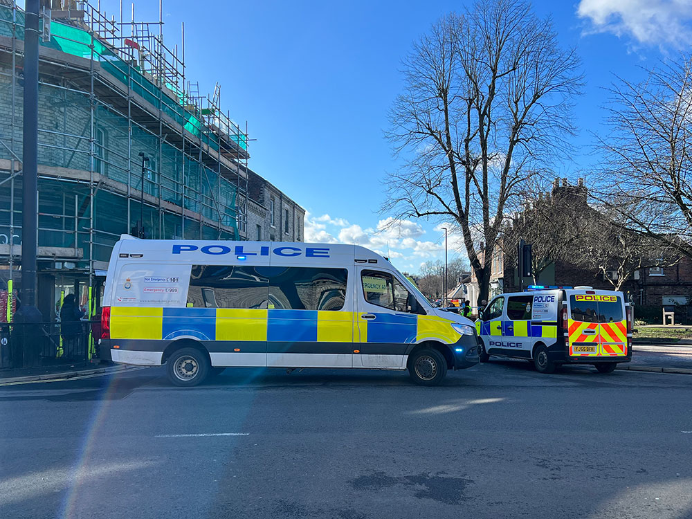Updated: Serious collision between car and a pedestrian – One person taken to hospital