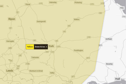 Snow latest: Yellow Met Office warning for York extended to the weekend
