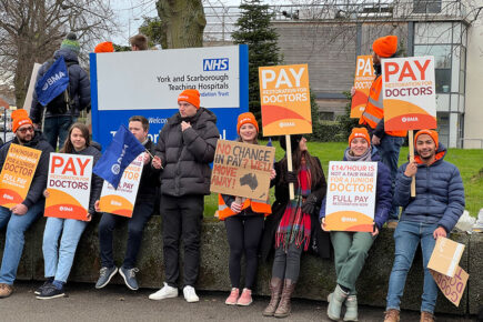 Almost half of York Hospital medical workforce walk out in three-day strike