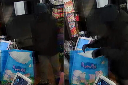 Raider threatens York shop staff with broken bottle and stashes stolen goods into Peppa Pig bag