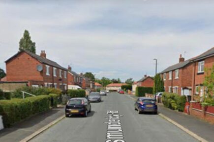 Window smashed by teenagers