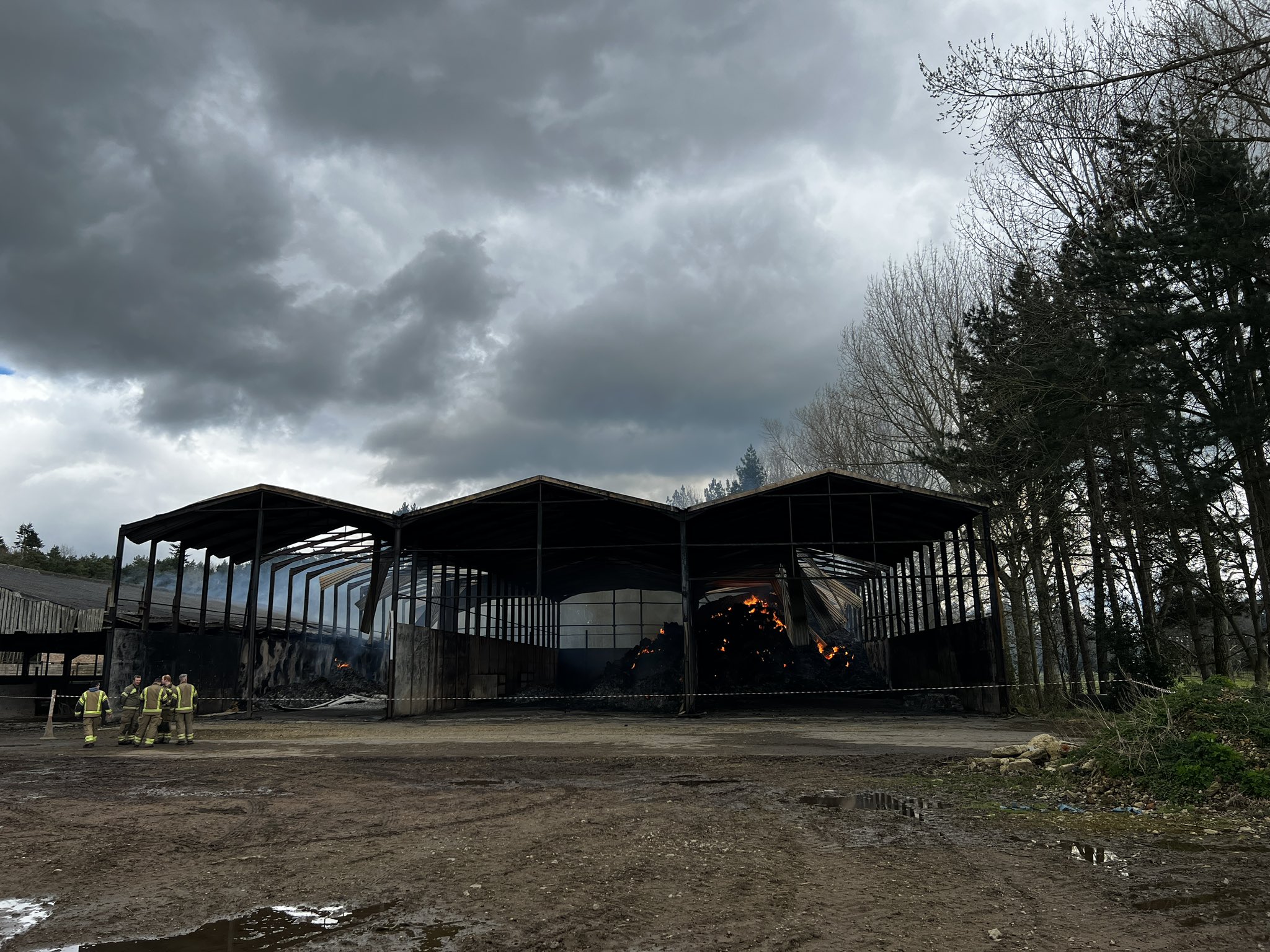 Farm fire under investigation – Suspected arson attack