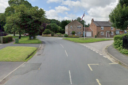 Car catches fire on road near York