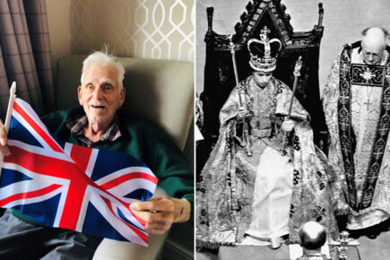 ‘I cycled 100 miles to see the Queen’s Coronation – despite being hit in the face by a tree’