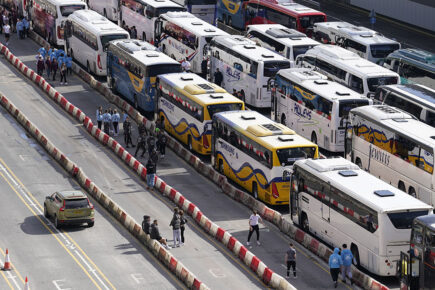 York school trip gets stuck in Dover coach chaos
