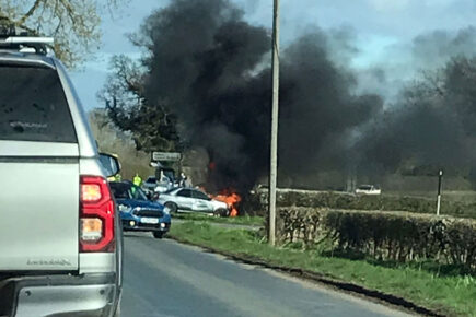 Woman suffers multiple life-changing injuries in two-car crash