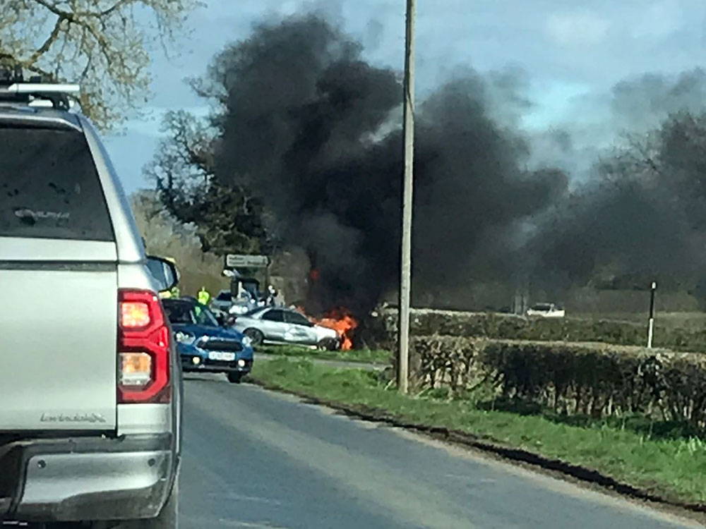 Woman suffers multiple life-changing injuries in two-car crash