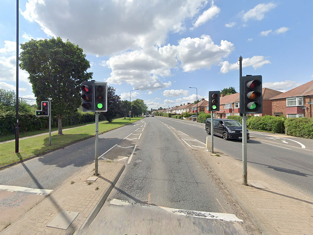 Woman taken to hospital after two-car crash near York school