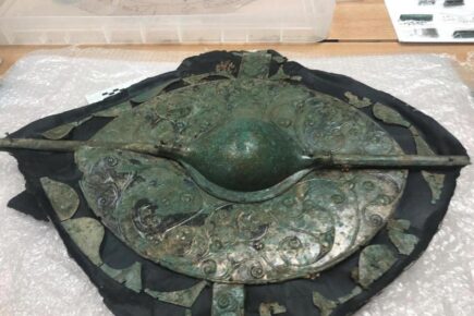 A rare Iron Age shield goes on display at Yorkshire museum