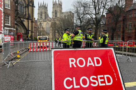 Pictures: Huge police presence in York as city prepares to welcome the King