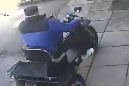 Mobile scooter rider sought by police after he ‘collided with parked vehicle’