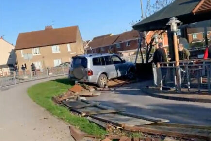 Video: Car crashes into drive-thru at McDonald’s in Selby