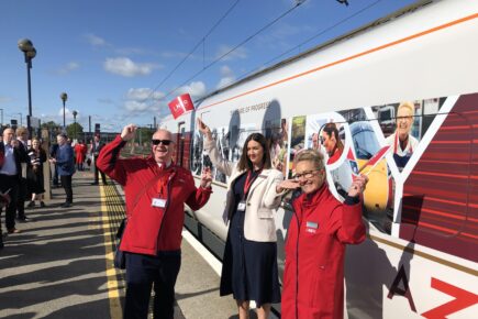 Watch: LNER Azuma train is named at York