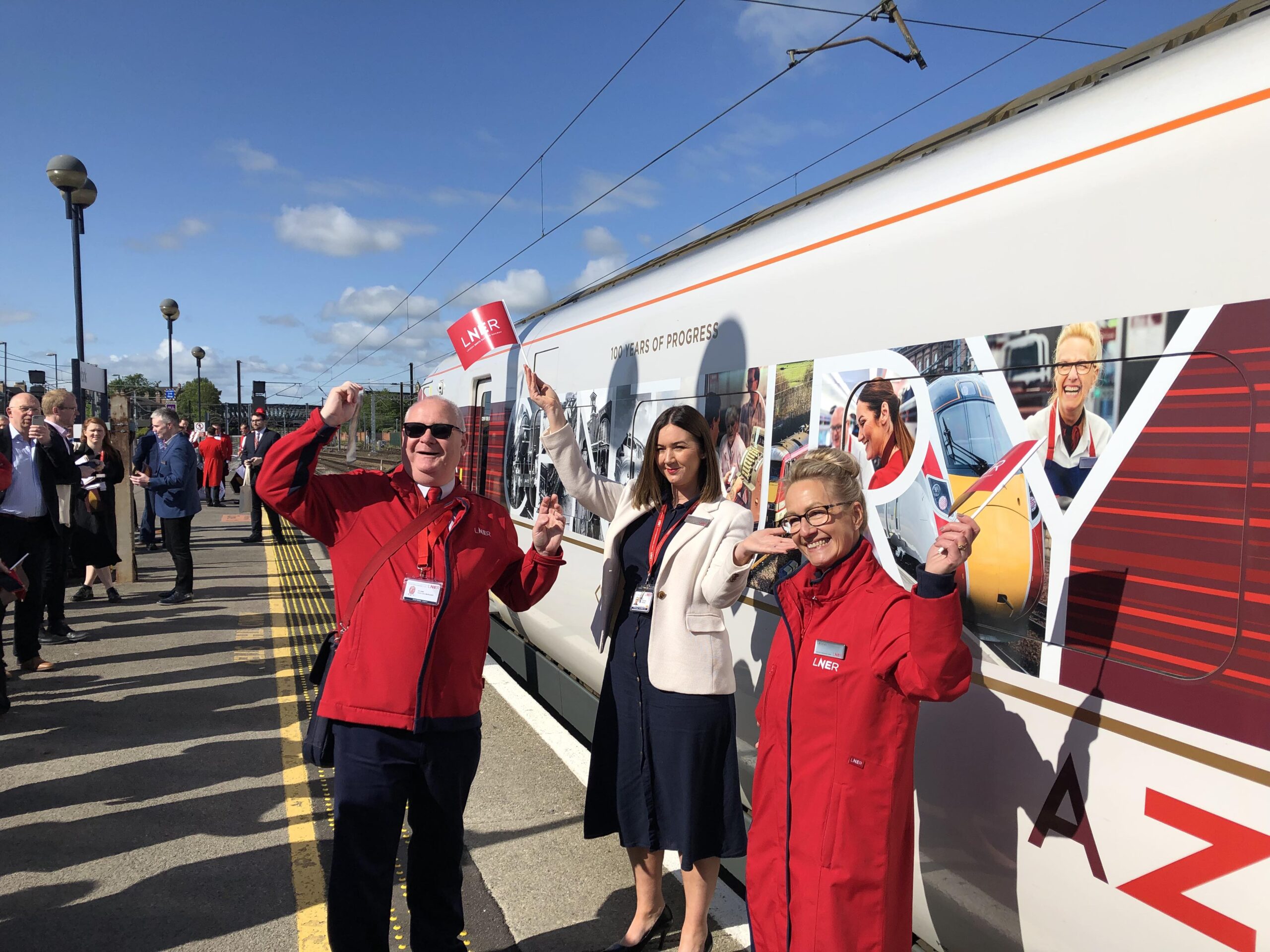 Watch: LNER Azuma train is named at York