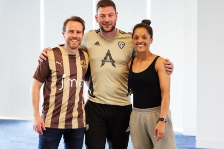 Actor reveals his York City colours in rehearsals for footie show