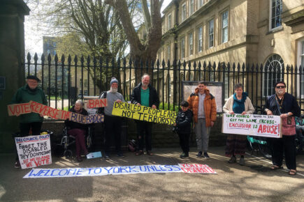 Blue badge summit called – as protesters tell York  council ‘Don’t exclude us’