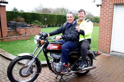 Biker donates his treasured vintage motorcycle to help Selby Ukraine appeal