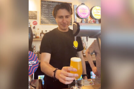 Watch: TV comedy star pulls pints in a York pub – to the delight of the locals