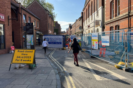 York café forced to close during bollard roadworks