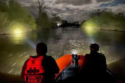Major rescue operation rescues woman from the river in York