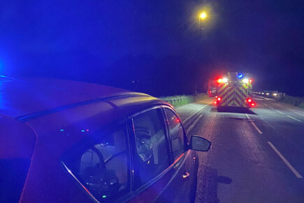 Firefighters and York Rescue Boat volunteers enter the river to save woman from the water