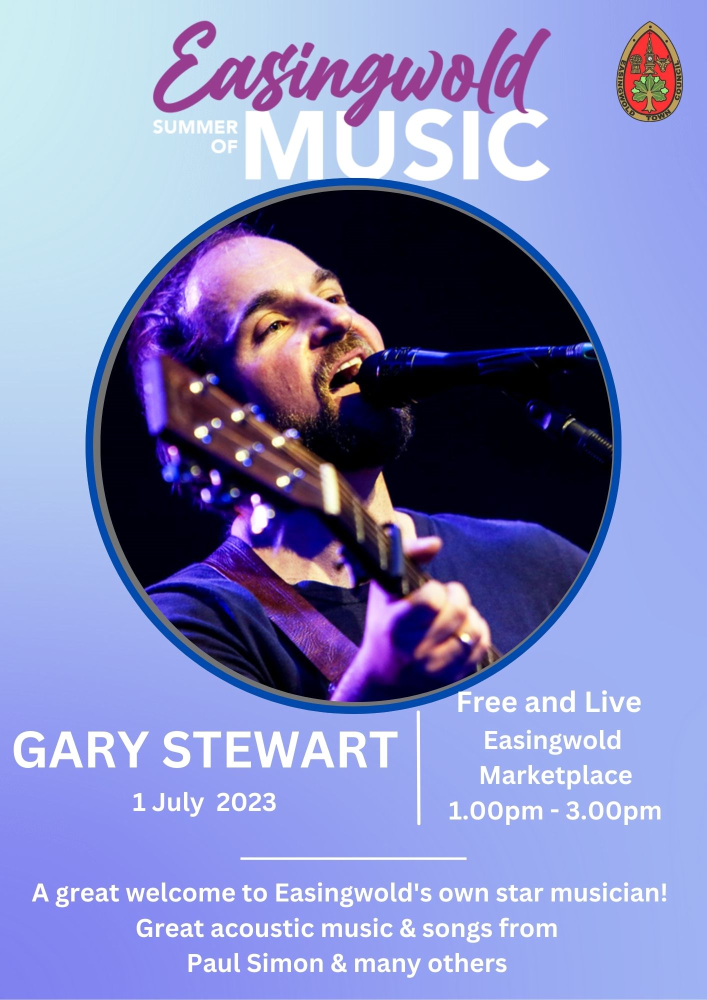 Easingwold launches its Summer of Music with Gary Stewart