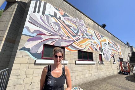 York’s creative talent bursts forth on the Barbican! Stunning new mural unveiled